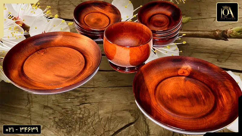 خرید رنگ ظروف چوبی