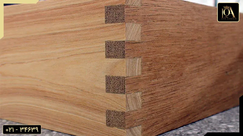 اتصال دو تخته چوب با فینگر جوینت